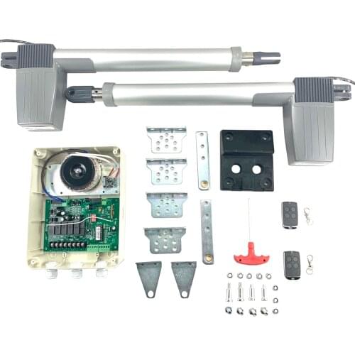 A set of automation for swing gates 350dc home gate. Drive, lamp, photocells