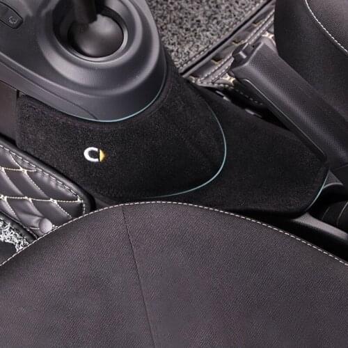 Car Dust Pad Gear Shift Panel Protection Cover Mat Decoration For Mercedes Smart 453 fortwo forfour Car Styling Accessories