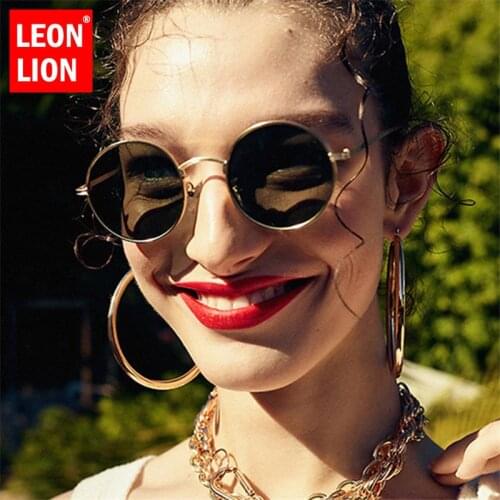 RBRARE Round Sunglasses Women Classic Vintage Oculos Women Sunglasses Ocean Pink Mirror Sun Glasses For Men Lentes De Sol Mujer