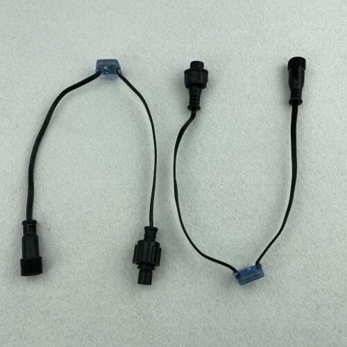 Square type DC5V/DC12V WS2811 "null" pixels to regenerate the data signal with 13.5mm/xConnect 3 core black waterproof pigtails