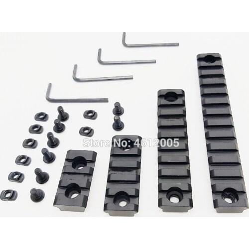 MLOK Picatinny Rail Section for MLOK Handguard Mount Rail Sytstem 3 5 9 13slot