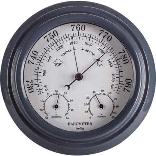 3 in 1 Thermometer Hygrometer Barometer Wall Hanging Weather Station Digital Indoor Atmospheric Pressure Meter