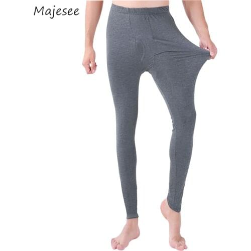 Thermal Underwear Bottoms Men Modal Thin Underpants Comfortable Breathable Slim Simple Students Legging Casual Autumn Oversized