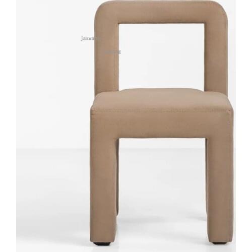 Nordic Living Room Dining Chair Small Apartment Bedroom Cafe Backrest Lounge Chair Creative Designer Hotel Single Casual Chairs