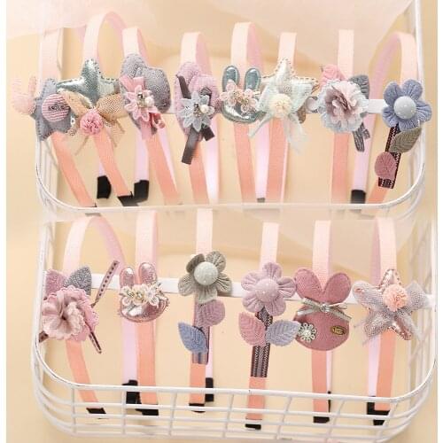 1Pcs Children Cute Colors Bowtie Cartoon Hair Hoop Hairbands Girls Lovely Bow Ears Headbands Kids Hair Accessories Wholesales