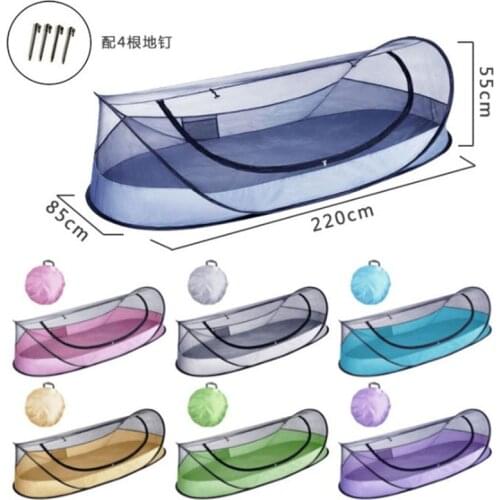 Ultra-light automatic pop-up camping rest tent, ventilated, anti-mosquito and waterproof outdoor sleeping shade tent