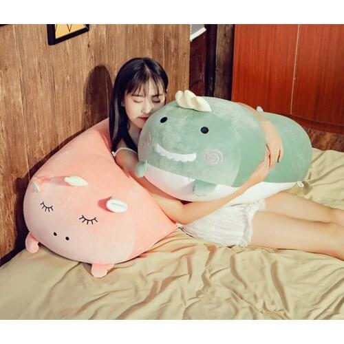 50-90cm Animals Pillow Sofa Cushion Stuffed Plush Pig/Cat/Dog/Frog Pillow Toys for Children Girls Birthday Gift