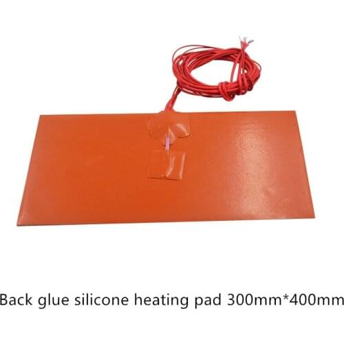 Silicone heating pad heater 300mmx400mm for 3d printer heat bed