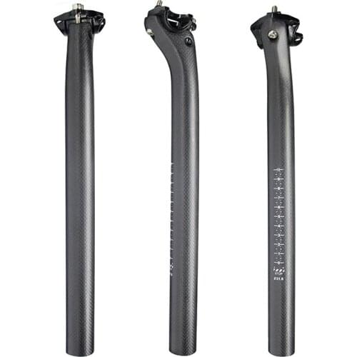 Without Logo 3K/UD Matte/Gloss Full Carbon Fiber Bicycle Seatpost MTB/Road Bike Superlight Seatpost27.2/30.8 /31.6 *350-400mm