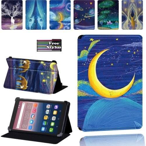 PU Leather Protective Stand Tablet Cover Case for Alcatel OneTouch Pixi 3 7" 8" 10" /Pixi 4 7"