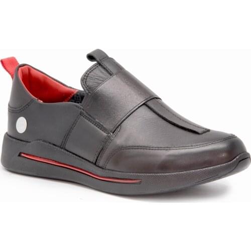 Mammamia D22KA 190 Black 2022 Winter Women Shoes Casual Genuine Cow Leather Anatomical Comfort Business Office Bağsız Breathable Elevator Elegant