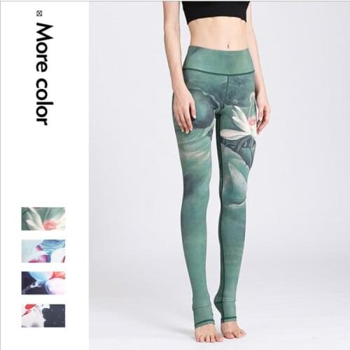 Women Print Yoga Pants High waisted Unique Fitness Leggings Workout Sports Running Leggings Sexy Push Up Gym Slim Elastic Wear