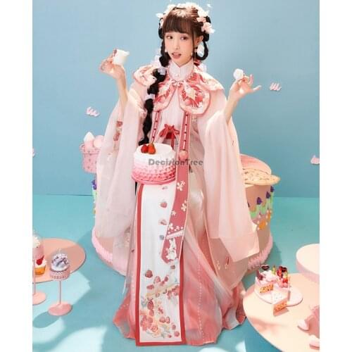 2021 ancient chinese costume women stage performance outfit hanfu costume satin chinese traditional printed folk dance clothes