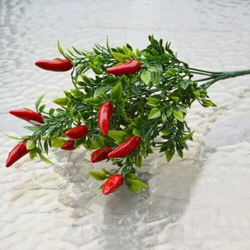 Romantic 1 Bouquet Artificial Pepper Flower Wedding Christmas Party Garden Decor