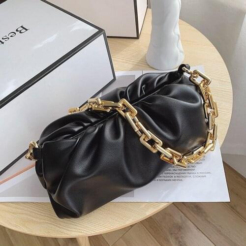 2020 New Fashion Female Bag Fold Large Capacity Dumpling Bag Chain Fashion One-shoulder Messenger Bag