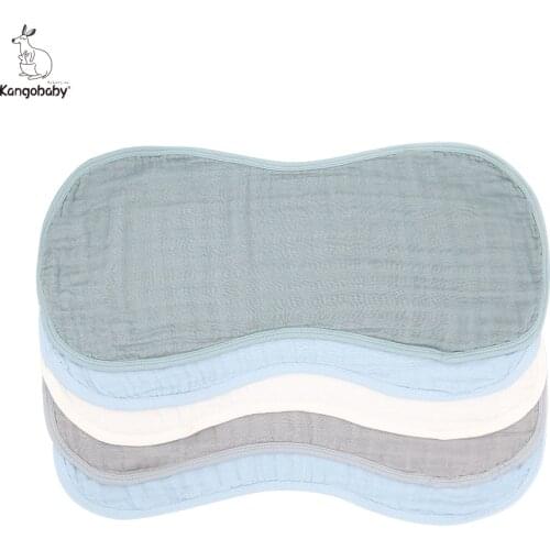 Kangobaby 5-Pcs/ Set Soft #Bamboo Fiber# Muslin Newborn Baby Pat Towel Spitting Pad Shoulder Saliva Towel