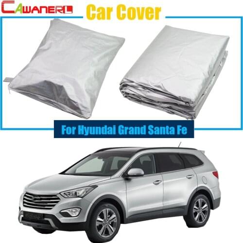 Cawanerl Car Cover Outdoor Anti-UV Snow Rain Sun Resistant Protection Cover Car-Styling For Hyundai Grand Santa Fe