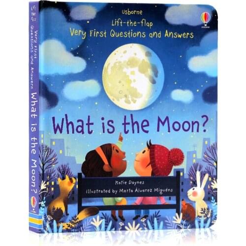 What is the Moon Usborne English 3D Flap Picture Books Children Enlightenment Cognitive Reading Story Book For Kids 2-5 Years