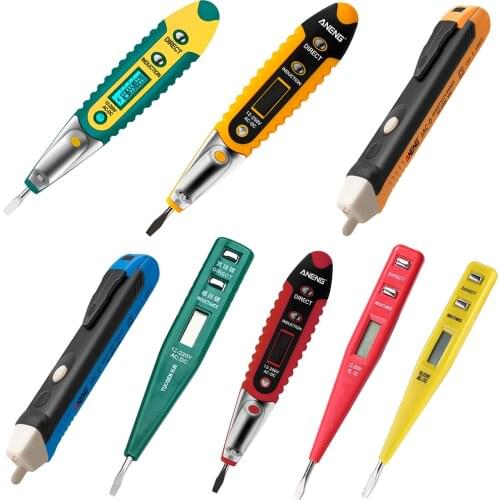 Digital Test Pencil Tester Electrical Voltage Detector Pen LCD Display Screwdriver AC/DC 12-250V for Electrician Tools
