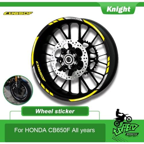 For HONDA CB650F cb 650fMotorcycle decal Outer wheel rim stickers tire film border reflective decals tire decoration sticker