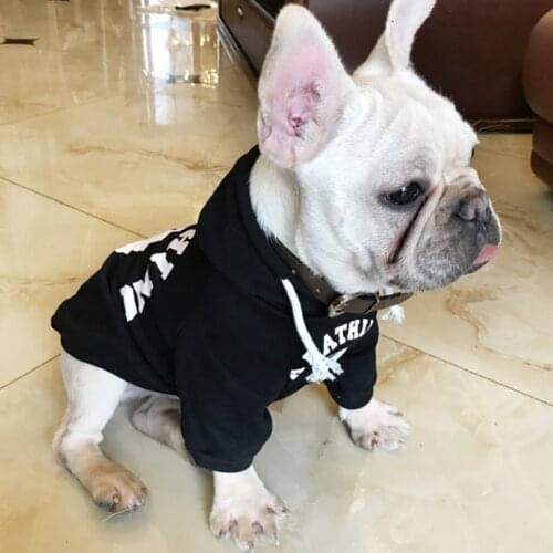 French Bulldog Clothes Dog Hoodie Adidog Warm Sport Retro Dog Hoodies Pet Clothes Puppy Dog Pugs Puppy Clothes Chihuahua B489
