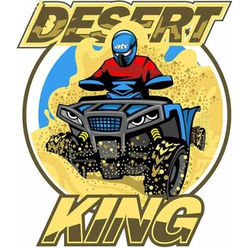 Hot Quad Bike In Desert Car Stickers Truck Decal DIY Anime Waterproof Vehicle 3D window Car Decor KK Apply To Car Window window