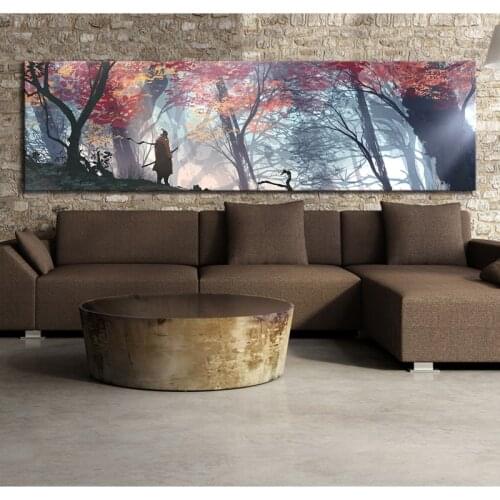 Large Size Game Poster Wall Decor Painting SEKIRO Shadows Die Twice Picture Video Games Art Frameless Painting Wall Art Unframed