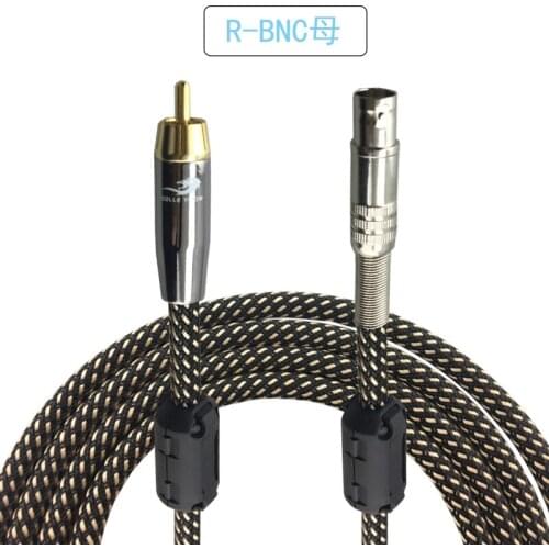 RCA to BNC Female Video Cable Q9 Video Extension Line HD-SDI 75-5 Monitor Camera Video Signal Interconnect Cable OFC 1M 2M 3M 5M