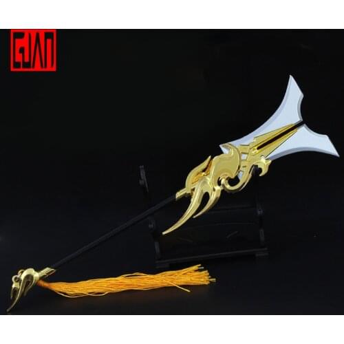 Alloy Sword Weapon Model Birthday Gift Ornaments Game Props Around Five Tigers Zhang Fei Hupo Alloy Model Pendant Weapon