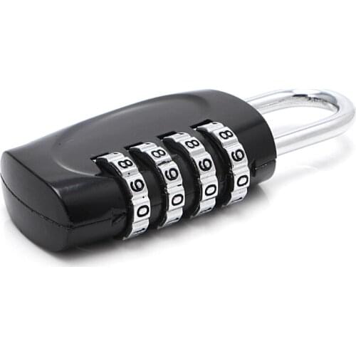 Padlock 4 Dial Digit Combination Suitcase Luggage Metal Code Password Lock Padlock