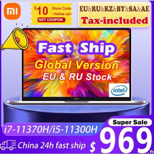 【EU Free VAT】Xiaomi RedmiBook Pro 15 laptop 11th Intel Core i7-11370H/i5-11300H MX450 16GB+512GB/1TB 100%sRGB 15.6 Inch Notebook
