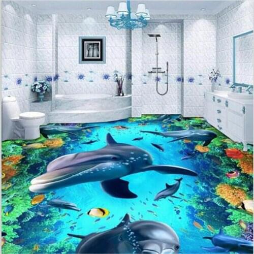 BEIBEHANG Large Custom Flooring Wallpaper Wear Resistant Non - slip Waterproof Thickening Self - adhesive PVC Floor Sticker