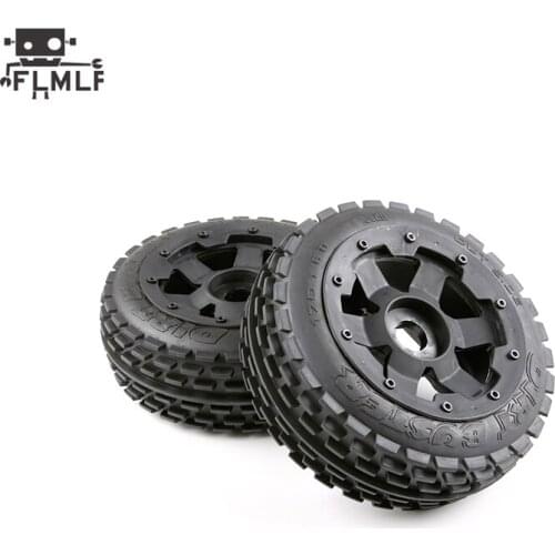 Off-road Front or Rear Wheel Tire Assembly Set Fit 1/5 HPI ROFUN BAHA ROVAN KM GTB MCD BAJA 5B Toys Parts