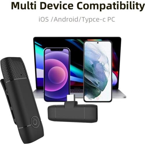 Lavalier Microphone Home Recording Outdoor Live Radio Equipment Portable Plug And Play With Receiver USB For Smartphone Mic