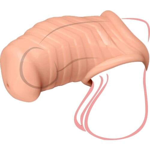 Chastity Penis Cage Silicone Cock Cage with Scrotum Ring Ball Stretcher Bdsm Bondage Restraints Sex Toys for Adults Men Male