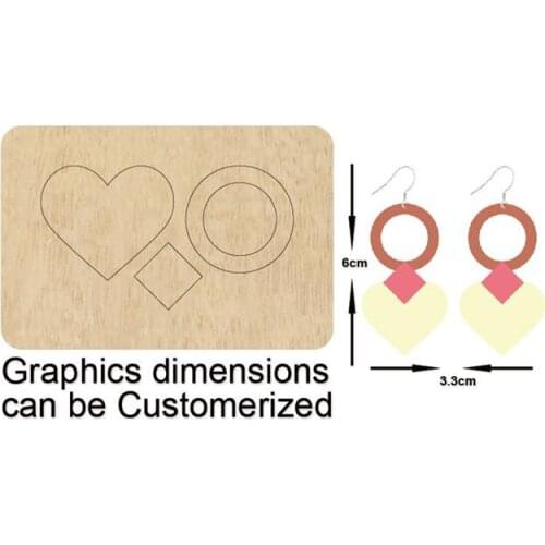 Hearts teardrop earrings cutting die,Custom Size Leather waterdrop Cutting Die, stacked earring pendent cutter, cutting machine