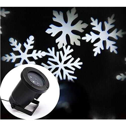 Xmas White Snow Sparkling Landscape Projector Outdoor Decor Spotlights Garden Tree Wall Decoration Led Light for Holiday