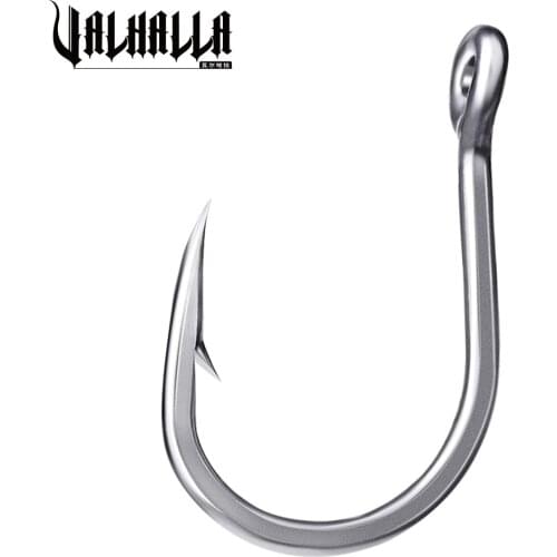 COMDABA 20pcs/lot Saltwater Fishing Hook Stainless Steel Fishhook Fishing Tackle 1/0-13/0 Size Fish Hooks
