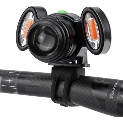 Retro MTB Bicycle Light Waterproof IPX6 Bike Head Light Front Lamp USB Rechargeable T6 Bicycle Warning Light 4 Lighting Modes