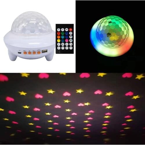 Disco LED Crystal Ball With Bluetooth Speaker Remote Control Chargeable Battery Good Use For Party Dj KTV Home Funny Birthday