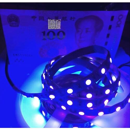 UV LED Strip Light 5V USB 5050 30leds/m 0.5M 1M 1.5M 2M Not Waterproof Purple Ribbon Ultraviolet Rope Tape For DJ Fluorescence