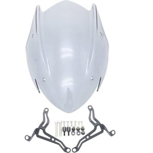 Motorcycle Windscreen Windshield Shield Screen with Bracket for Suzuki GSX-S750 GSXS750 GSXS 750 2017-2019