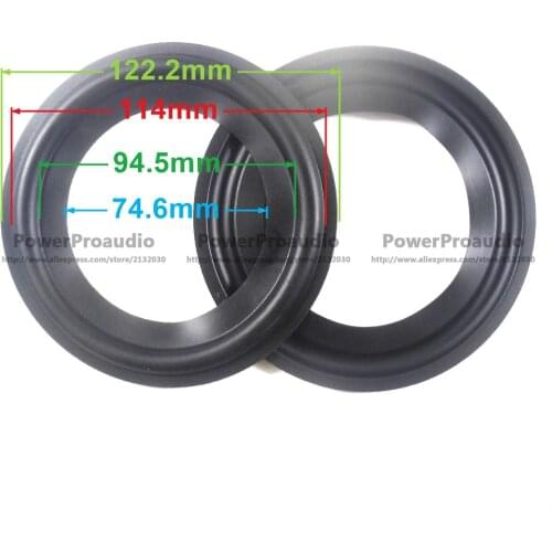 2pcs High quality 5Inch 5" Rubber surround DIY For ATC dynaudio SEAS，scan-speak Speaker