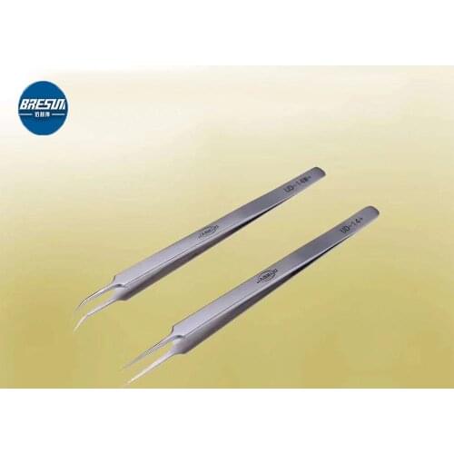 MA ANT High-End Precision Tweezers Lengthened Precision Tweezers Antimagnetic Stainless Steel Straight Tip Pointed Elbow tip