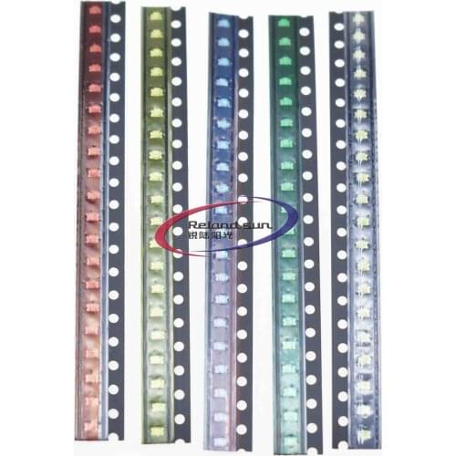 0805 patch LED commonly used component package (red blue green Huang Bai) a total of 5 kinds of each of the 10