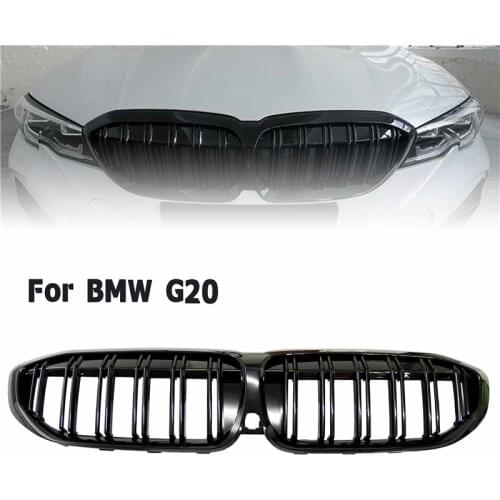 1 Pcs Glossy Black Front Bumper Racing Grill High Quality ABS Kidney Grille Accessory Fit For BMW New 3 Series G20 G21 G28 19-20