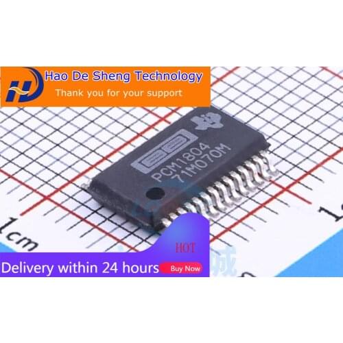 10PCS/LOT PCM1804 PCM1804DBR SSOP28 Stereo Analog-to-digital Converter IC New Original In Stock