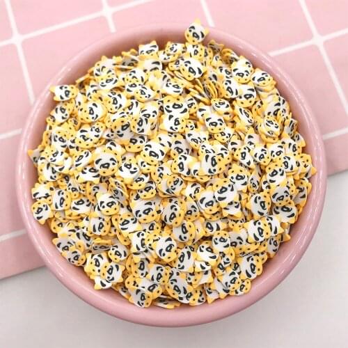 100g/lot Polymer Cartoon Caw Slics Hot Clay Sprinkles for Crafts Slime Filling Material DIY Nail Art Shaker Cards Decoration 5mm