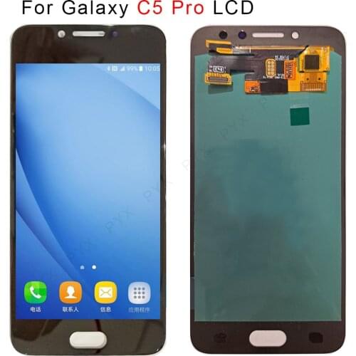 100% test OLED display For Samsung Galaxy C5 pro lcd with touch For Galaxy C5010 LCD Display Touch Screen Digitizer Assembly
