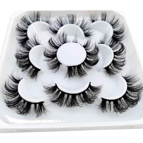 50/150/250 Pairs mink eyelashes 25mm lashes fluffy messy 3D mink lashes wholesale, 5 pairs natural Long Thick false eyelashes